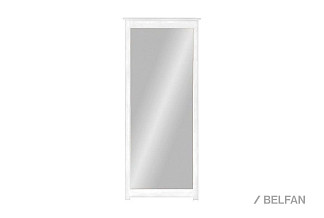 Зеркало навесное "Рауна" 200; белый воск