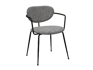 Стул Торви Рогожка Серый/Черный