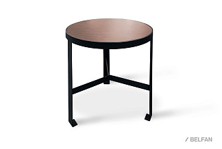 Стол журнальный "Collin" (круглый) малый; А-016.345; металл черный; Кашемир