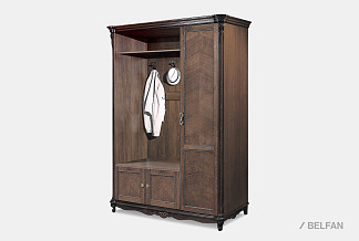 Шкаф комбинированный "Алези 1" (левый); табак