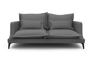 Орматек Mores 3-х местный прямой Soft (Ткань: Шенилл Canvas graphite) 104x206