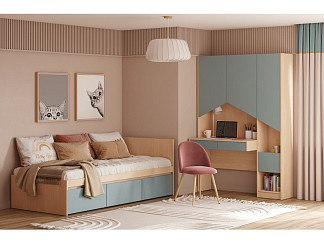 Модульная детская Пенни-1 Plywood Mint