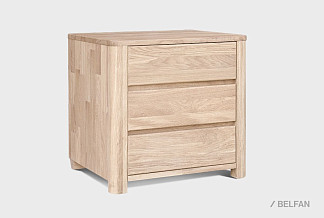Тумба "Норд" (3 ящика); белёный дуб