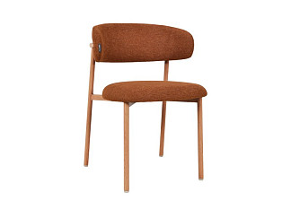 Стул Клейв-2 Рогожка Терракотовый/Натуральный