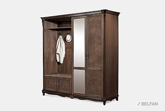 Шкаф комбинированный "Алези 2з"; левый; табак