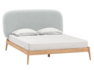 Кровать Саоми-Wood 180 Velvet Silver