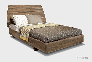 Кровать "Уоллстрит"; без основания, без матраса; (1200x2000); к-графит