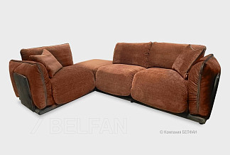 "Ferre" диван 3-х местный с пуфом; нераскл.; 1L+18+10+1R; левый; Ideal Bakir 14+Ideal Bakir 14+ OW7090 257 (гр.2/Турция)