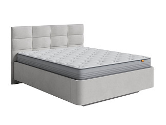 Кровать Fly Como (Veda) 8 + Матрас Orto Comfort Hard (Ткань: Велюр Ultra Серый камень) 140x200
