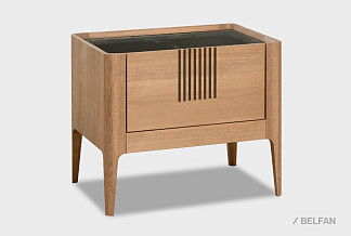 Тумба прикроватная "Бергамо"; американский орех