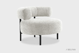 "Odri" кресло; нераскл.; 12; черный; Del vento 01 (гр. 3/НФ)