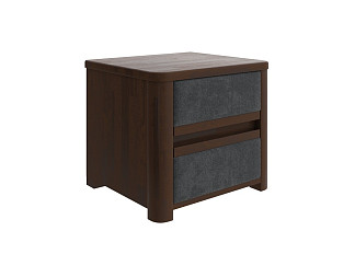 Тумба Орматек Wood Soft (ЛДСП+ткань Мокко (береза)/Sohu Графит) 45x40
