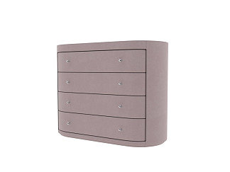 Комод Verda Classic (Ткань: Микровелюр Manhattan Розовый жемчуг) 53x106