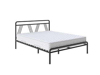 Кровать Viva + Матрас Optima Basic M/F (Металл Черный) 180x200