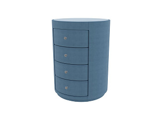 Тумба Verda Classic (Ткань: Микровелюр Marino 27 Океан) 51x53