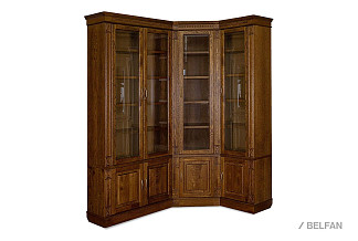 Набор мебели для библиотеки "Верди Люкс 2"; правый; черешня