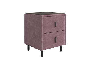 Тумба Орматек Sofix (Велюр/ЛДСП Gratta 6 Ягодный мусс/Дуб Кантербери) 45x45