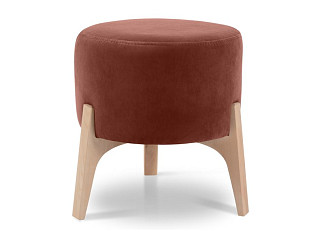 Пуф Лидо Велюр Терракотовый