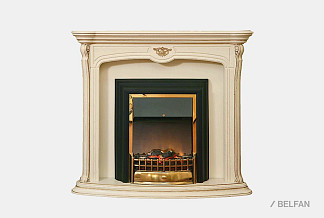 Подставка декоративная "Алези 1"; слоновая кость с золочением