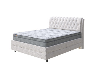 Кровать Como (Veda) 4 Grand с ПМ + Матрас Optima Comfort M (Ткань: Букле Beatto Шампань) 180x220