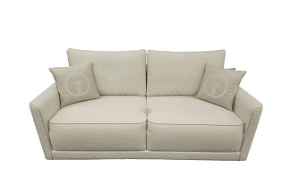 Диван Portofino 200 двухм раскл с кантом букле экрю Orso Ecru+Enzo000