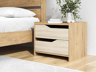 Тумба Milton (ЛДСП Бунратти/Дуб Шамони светлый (124)) 55x45