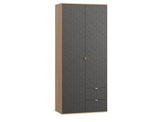 Распашной шкаф Монблан 2-93x215 Грань Графитовый