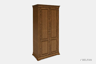 Шкаф 2-х дверный "Верди Люкс"; дуб рустикаль с патиной