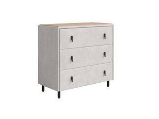 Комод Орматек Sofix (Велюр/ЛДСП Teddy 302 Жемчужный/Бунратти) 92x46