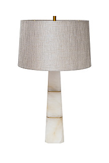 185HM-03523 Лампа настольная плафон цвет серо-бежевый Н.81см