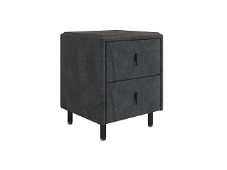 Тумба Орматек Sofix (Велюр/ЛДСП Sohu Графит/Дуб Кантербери) 45x45