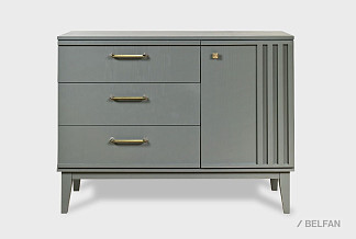 Комод "Чикаго" (3 ящика); платина