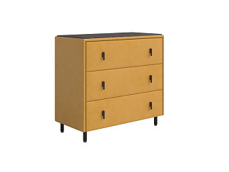 Комод Орматек Sofix (Микрофибра/ЛДСП Diva Шафран (308)/Дуб Кантербери) 92x46