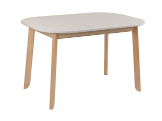Кухонный стол Овалис 120x80 Белый/Натуральный