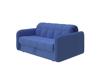 Диван-кровать Mellow Hard (Ткань: Велюр Scandi Cotton 23 Кобальт) 160x210