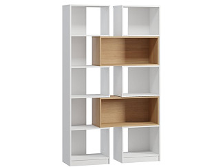 Стеллаж-трансформер Тайбэй 160x190 Белый/Дуб Барбера