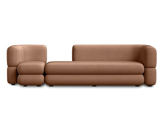Диван модульный Brera-5 Velour Caramel