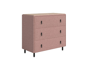 Комод Орматек Sofix (Шенилл/ЛДСП Piano 10 Винтажный розовый/Бунратти) 92x46