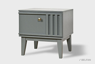 Тумба прикроватная "Чикаго" (правая); платина