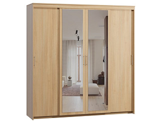 Шкаф-купе Тебар 4-220x230 Дуб Барбера 2 зеркала
