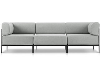 Диван модульный Нолан 3 Шенилл Светло-серый