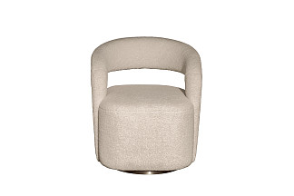 76AR-73960 Кресло поворотное Teddy белое 65*70*75см