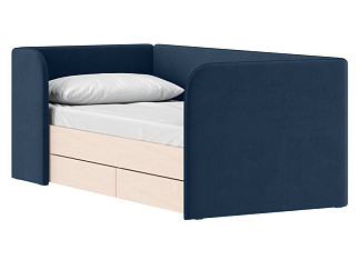 Детская кровать Модди 90 Велюр Синий