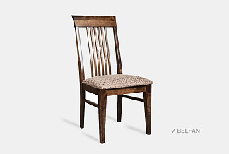 Стул "Престиж"; ГМ 3037; беловежский орех; Monalisa Kom 2393 Champagne