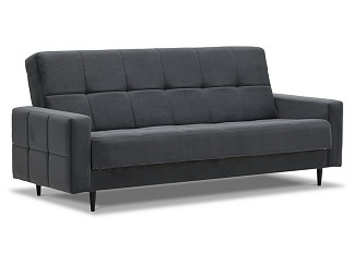Орматек Диван-кровать Викко Hard (Ткань: Велюр Newtone Antracit серый) 190x120