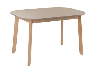 Кухонный стол Овалис 120x80 Кремовый/Натуральный