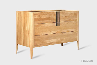 Комод "Бергамо" 3; дуб натуральный