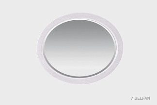 Зеркало овальное "Стюарт"; дуб белый