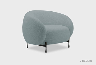 "Cloud" кресло; нераскл.; 12; металл черный; Persona 10 (гр. 3/НФ)