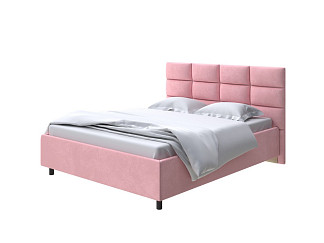 Кровать Como (Veda) 8 с ПМ + Матрас Dream Zone (Ткань: Велюр Casa Жемчужно-розовый) 180x200
